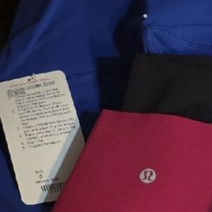 lululemon athletica Kids Leggings - Navy, Black, Magenta